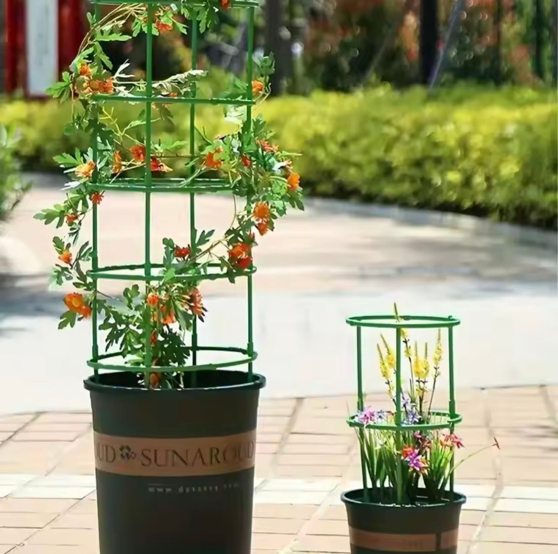 Garden Plant Support Stakes, Stackable Plastic Plant Support, Flower Support Stack For Outdoor And Indoor Garden Plant Support Stakes, Stackable Plastic Plant Support, Flower Support Stack For Outdoor And Indoor
